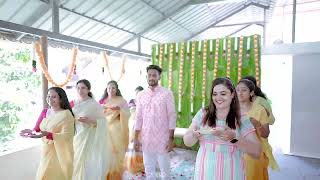 Wedding Haldi Dance  sraya and midhun kerala wedding dance Malayalam  Golumalu dance trending [upl. by Hilda]