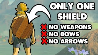 Breath of the Wild with One Shield and NOTHING ELSE [upl. by Chouest]