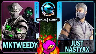 MK1 MKTweedy NOOB SAIBOT VS Just Nastyxx SMOKE🥊Mortal Kombat 1🥊4K 60ᶠᵖˢ [upl. by Atenek880]