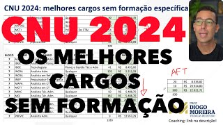 CNU 2024 melhores cargos sem formação específica no Concurso Nacional Unificado [upl. by Bolanger]