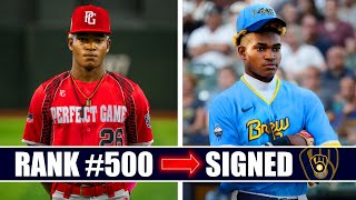 500 Ranked High Schooler Rises to 1st Round MLB Draft Pick [upl. by Allwein]