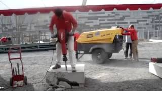 Hilti TE 3000 vs Air Breaker setup time [upl. by Legnalos]