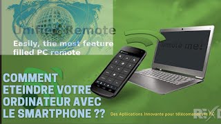 COMMENT ETEINDRE PC AVEC SMARTPHONE ANDROID COMMENT CONTRÔLER SON PC A DISTANCE [upl. by Kallman]