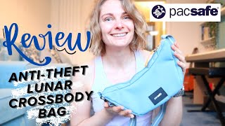 Pacsafe GO anti theft lunar crossbody  MY REVIEW [upl. by Magocsi]