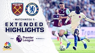 West Ham United v Chelsea  PREMIER LEAGUE HIGHLIGHTS  9212024  NBC Sports [upl. by Ikcir]