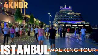 Galataport Istanbul 🇹🇷 An Immersive 4K HDR Walking Tour Experience [upl. by Chadabe]