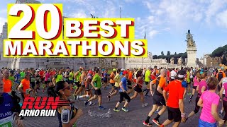 Best Marathons top 20 list [upl. by Laekim]