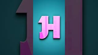 Letter H J Logo Design in Coreldraw [upl. by Elisabetta]