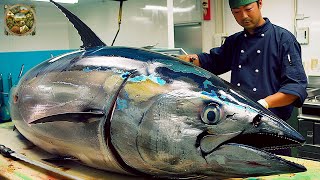 Explore Japanese cuisine  Auction and cut a bluefin tuna worth over 1 million   Emison Newman [upl. by Ruddy]