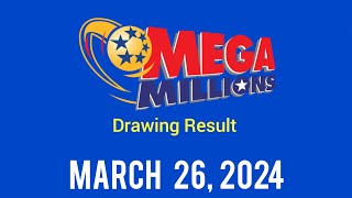 Mega Millions drawing winning numbers March 26 2024 [upl. by Licht]