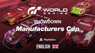 GT World Series 2023  Showdown  Manufacturers Cup ENGLISH [upl. by Aitram]