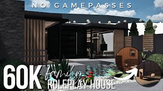 BLOXBURG  NO GAMEPASS Family Roleplay House  60k  Speedbuild [upl. by Nicolina118]