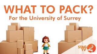 What to Pack for Starting at the University of Surrey  Freshers 2020 [upl. by Yecies502]