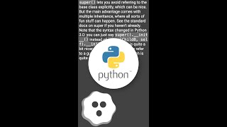 Understanding Python super with init methods shorts [upl. by Attaynek]