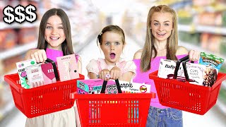 IF IT FITS IN YOUR BASKET ILL BUY IT Shopping Challenge  Family Fizz [upl. by Cherri]