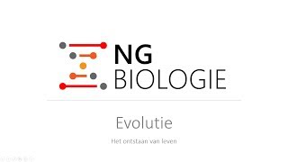 Evolutie  het ontstaan van leven  VWO [upl. by Hanzelin]