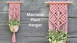 Easy Macrame Plant Hanger Tutorial 29  Макраме Кашпо для Цветов  Macrame Tutorial [upl. by Tirb223]