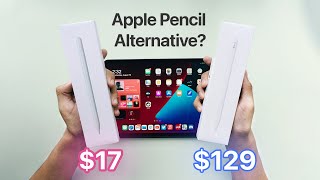 17 Knock off vs 129 Apple Pencil 2  Is this the best Apple Pencil alternative [upl. by Ynaffad]