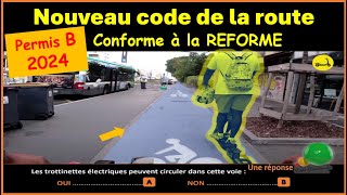 TEST Nouveau code de la route 2024 conforme à la nouvelle réforme GRATUIT n° 80 [upl. by Anon219]