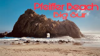 PFEIFFER BEACH AT BIG SUR CALIFORNIA [upl. by Gina]