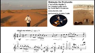 Matmata De Profundis out of the depths for classical guitar  Performed by András Csáki [upl. by Chancelor]