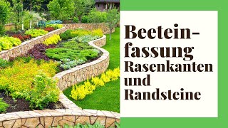 Beeteinfassung Rasenkanten amp Randsteine – Drei einfache Ideen [upl. by Sorkin]