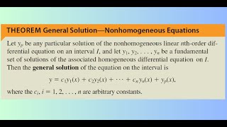 Differential Equation General Solution—Nonhomogeneous Equations with Particular Solution [upl. by Karole202]