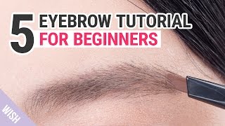 Eyebrow Shaping Tutorial for Beginners  Wishtrend TV [upl. by Lletniuq]