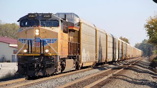 Westbound Auto Racks  NS Chicago Line MP 456 [upl. by Nnywg]