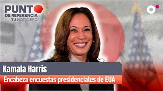 Kamala Harris encabeza encuestas presidenciales de EUA [upl. by Sillig]