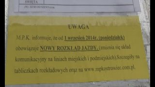 Nowy rozkład MPK w Ostrowcu Św Zmiany i kontrowersje [upl. by Eada891]