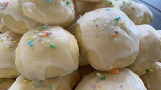 Italian Lemon Drop Cookies Perfect for holidays special events or to enjoy anytime ASMR Cooking [upl. by Oigile504]