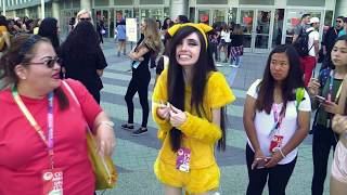 Rosa and Eugenia Cooney at vid con 2017 [upl. by Nawak]