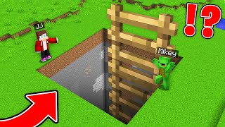 JJ and Mikey Found NEW BIGGEST LADDER in GIANT PIT in Minecraft Maizen [upl. by Anazraf484]