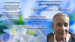 Live Stream of Funeral Service for Sylvia Elaine Harewood [upl. by Server]