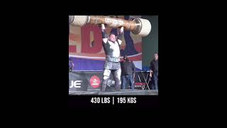 Martin licis shows incredible strength with 2 massive reps of log press subscribe like motivation [upl. by Uos]