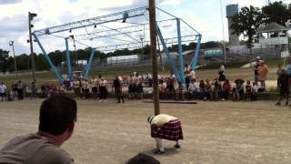 Caber Toss  Uh Oh  Ohio Scottish Games [upl. by Ahsiatal]