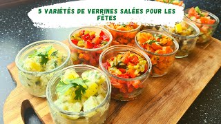 5 variétés de verrines salées pour vos buffets dînatoire [upl. by Killy]