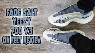 Adidas Yeezy 700 v3 Fade Salt On Feet Review ID1674 [upl. by Berlinda267]