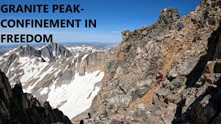 Granite Peak SW Couloir and Ramp  Confinement in Freedom [upl. by Okiruy]