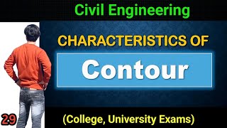 Characteristics and Uses of Contour civil Engineering rgpv basic civil Engineering rgpv first year [upl. by Accebber]