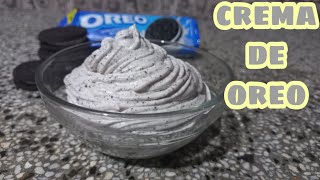 CREMA DE GALLETAS OREO Para Rellenar y Decorar Pasteles [upl. by Rosenkranz]