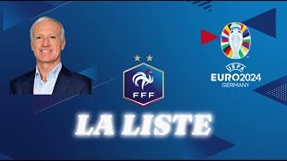 REACT A LA LISTE DE DIDIER DESCHAMPS POUR LEURO 2024 🤩😍 [upl. by Micheil]