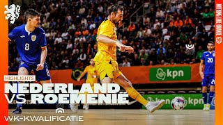 Oranje Futsal en Roemenië delen de punten ⚖️  Samenvatting 🇳🇱🇷🇴 [upl. by Htez]