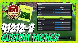 THE MOST META STARTER CUSTOM TACTICS IN FIFA 22  412122 CUSTOM TACTICS  PLAYER INSTRUCTIONS [upl. by Bajaj]