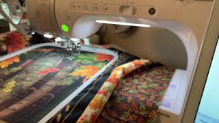 Fall 2020 Quilt  Quilting Trapunto Areas  Video 9 [upl. by Tye761]