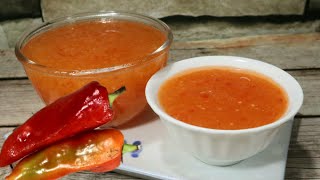 HOMEMADE SWEET CHILI SAUCE  How To Make Sweet Chili Sauce [upl. by Barron]