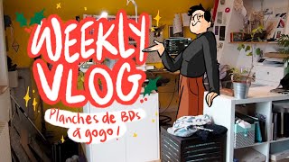 WEEKLY VLOG  Un nouveau bureau du sapin de la planche BD à gogo [upl. by Roderica871]