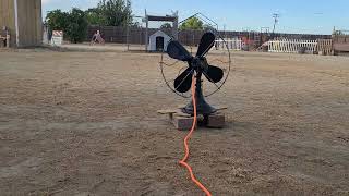 September 16 2024 caught on Camera running my antique 1931 Gilbert fan motor still taking a dump [upl. by Erodoeht703]