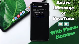 Activate iMessage and FaceTime with Phone Number How to on iOS 15 [upl. by Yentnuoc955]